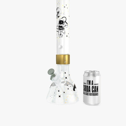 White Spaced Out Beaker Single Stack