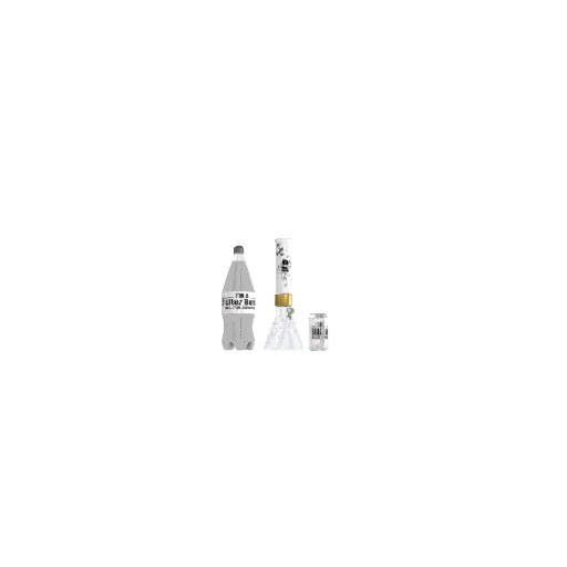 White Spaced Out Beaker Single Stack