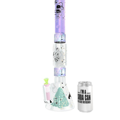 White Spaced Out Beaker Single Stack