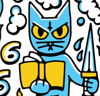 Beaker 666 Cat Decal