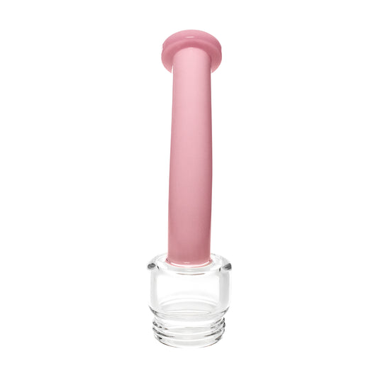 Bent Mouthpiece - bubblegum glass, front view