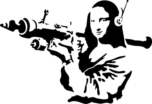 Straight Tube Base Banksy Decal