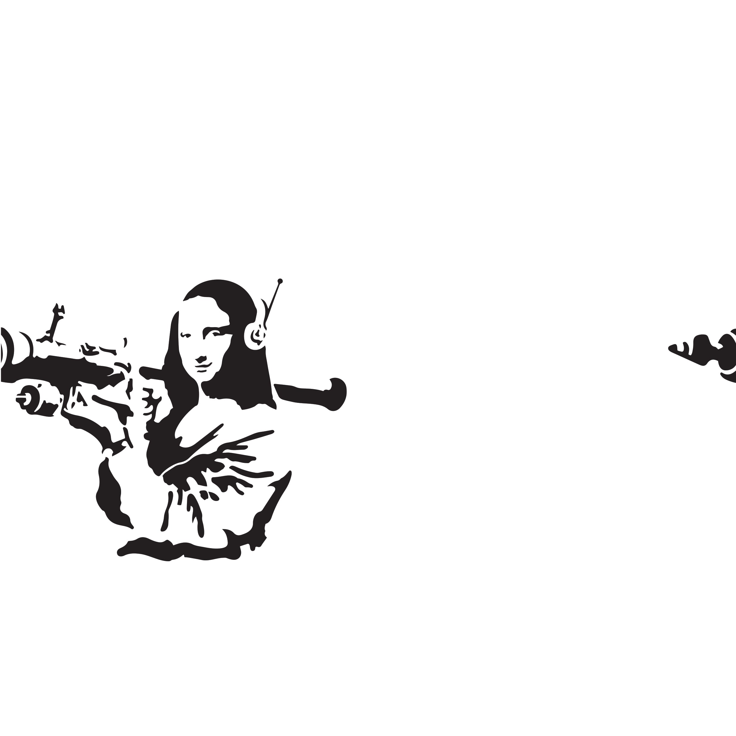 Big Honeycomb Base Banksy Decal
