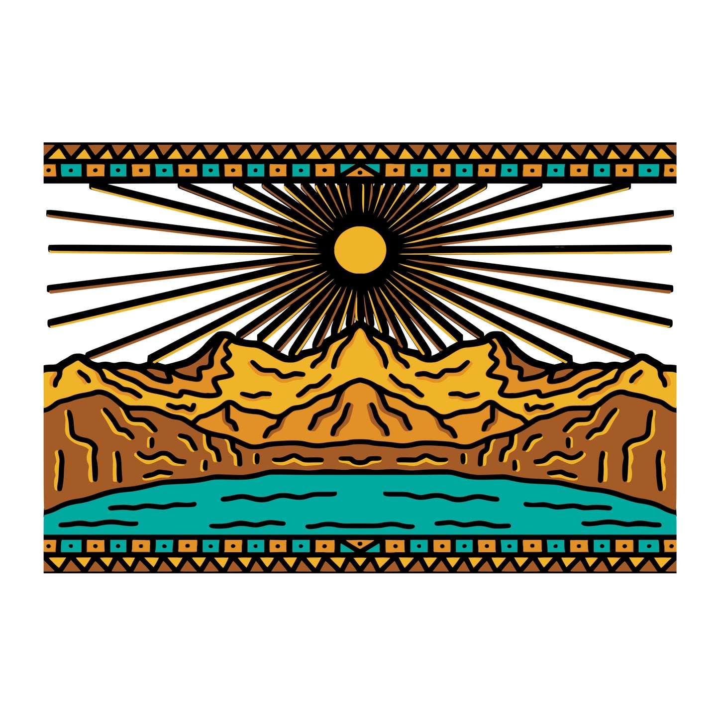 Big Honeycomb Base Desert Dream'n Decal