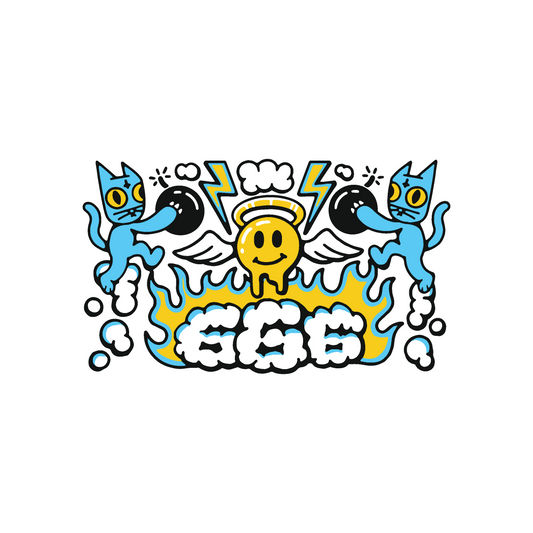 Big Perc 666 Cat Decal