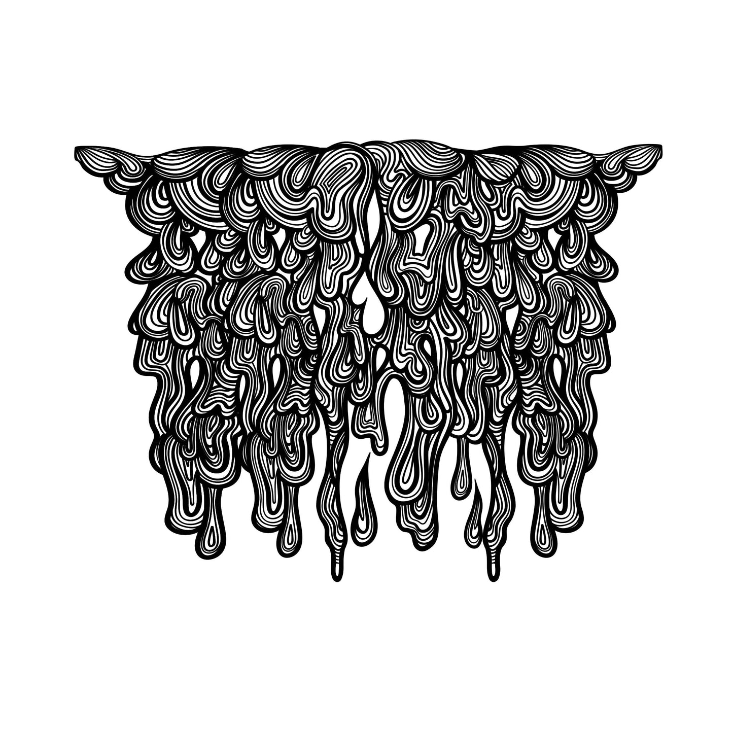 Big Honeycomb Base Drippy Decal