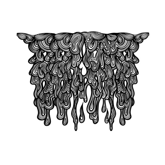 Big Honeycomb Base Drippy Decal