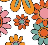 Beaker Flower Power Decal