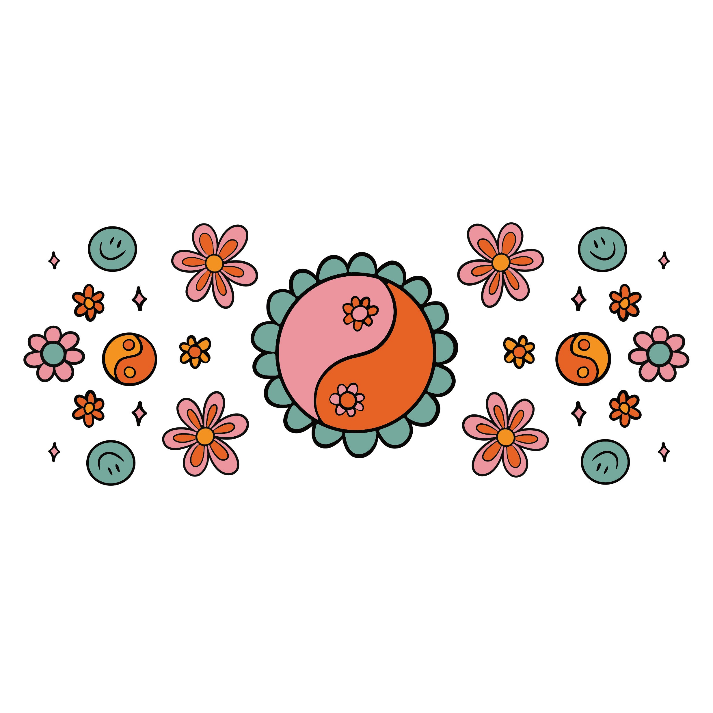 Big Perc Flower Power Decal
