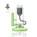 midnight black and key lime green
 Klein incycler base with a built-in showerhead percolator and recycler intake for a customizable Prism water pipe.