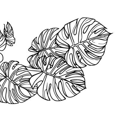 Beaker Monstera Decal