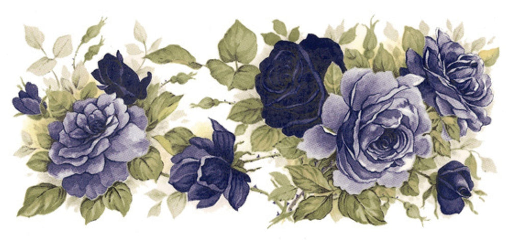 Straight Tube Base Moonlight Rose Decal