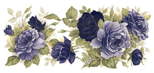 Straight Tube Base Moonlight Rose Decal