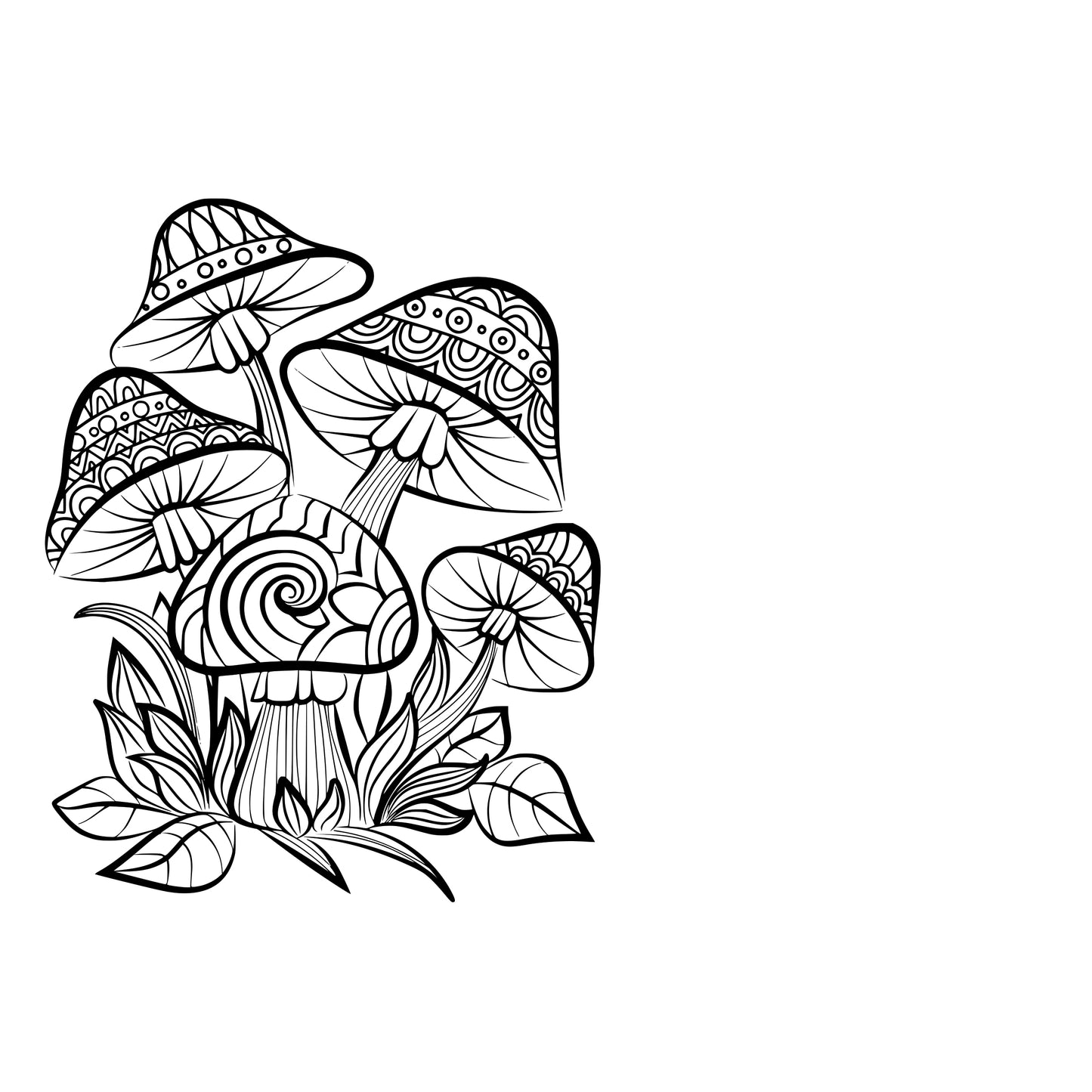 Big Honeycomb Base Mushroom Decal