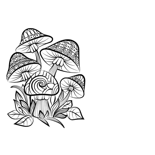 Big Honeycomb Base Mushroom Decal