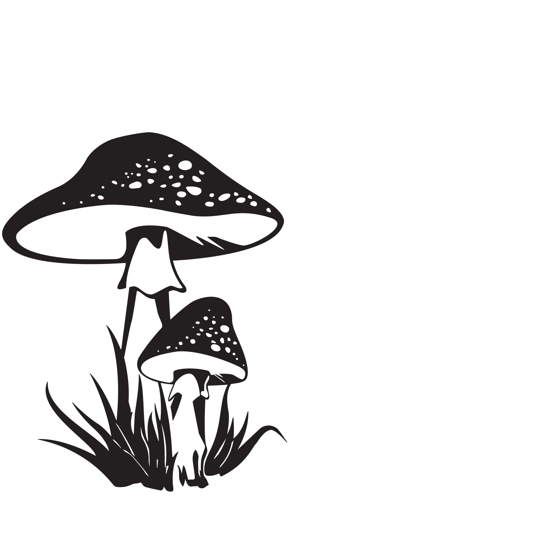 Standard Honeycomb Base Mushroom Decal