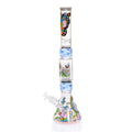 Pond Life Beaker Double Stack with frogs, lily pads, and butterflies decal design