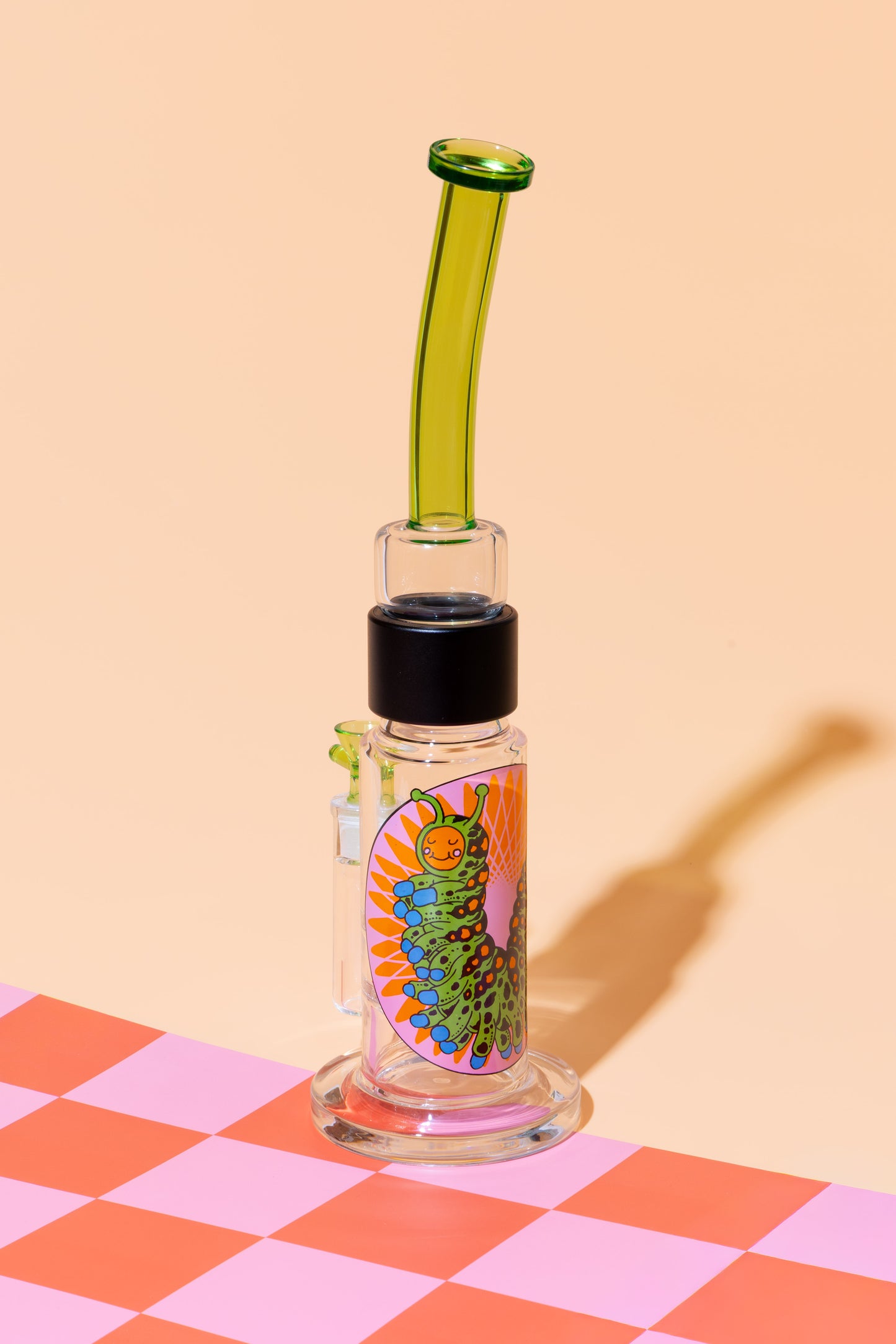 Pond Life Bent Big Honeycomb with colorful psychedelic caterpillar decal design