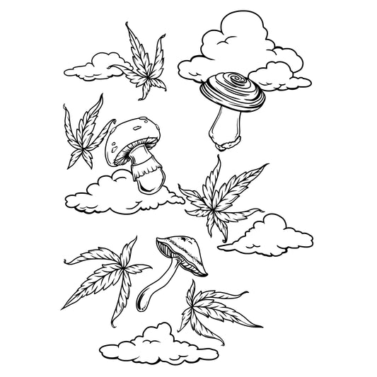 Tall Mouthpiece Sky High Decal