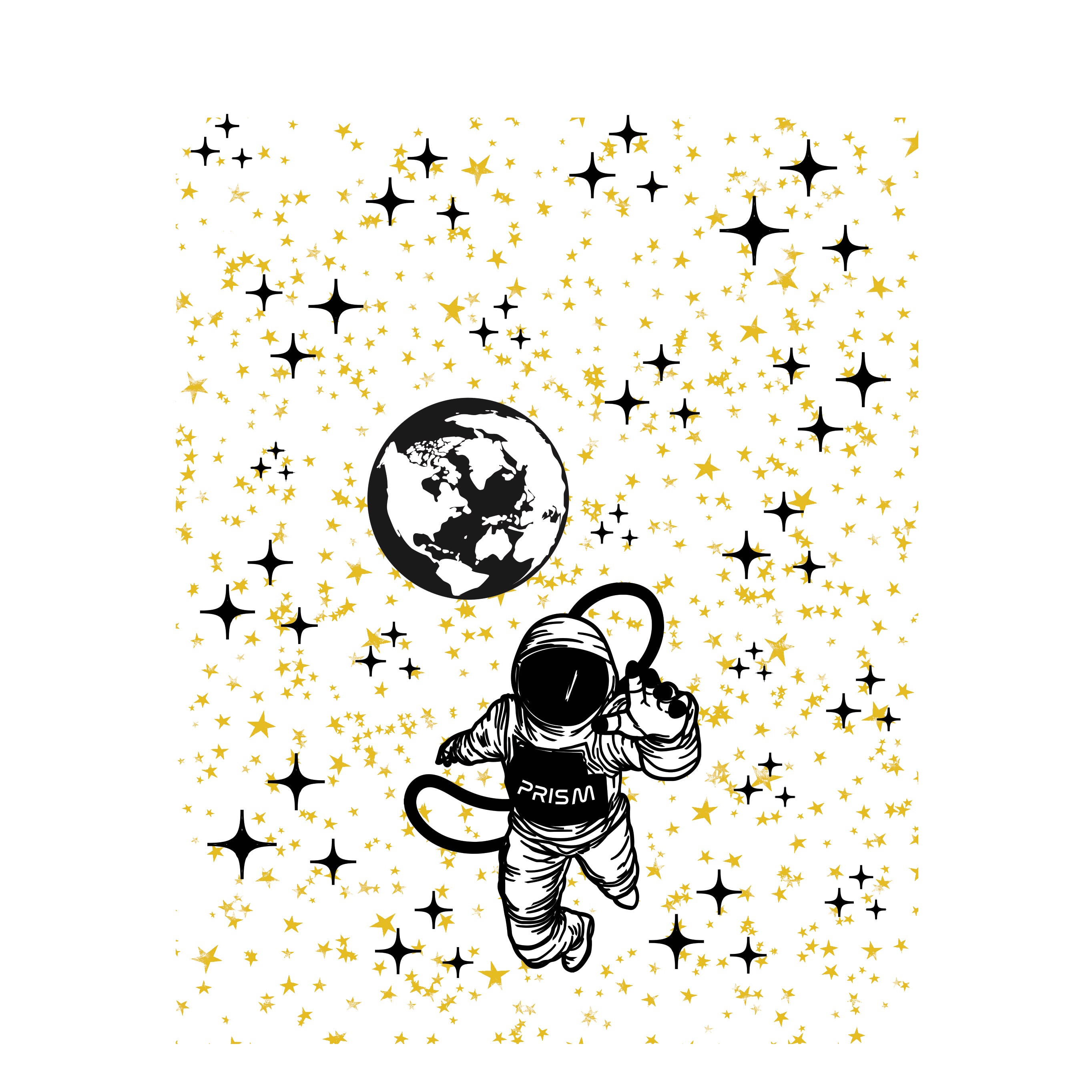 Tall Mouthpiece Spaced Out Decal