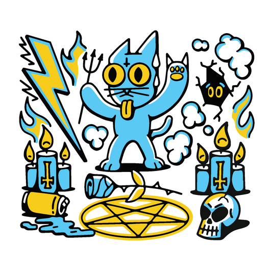 Standard Mouthpiece 666 Cat Decal