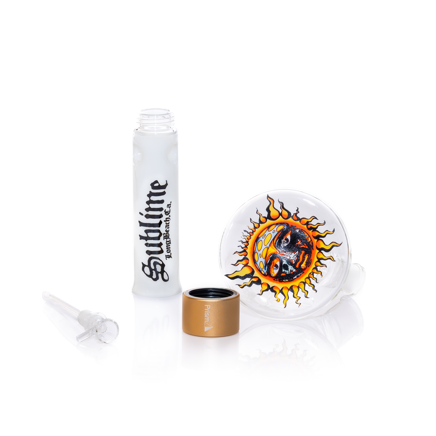 Prism Water Pipes | Sublime Official White Standard Beaker Prism Water Pipes | Sublime Official White Standard Beaker