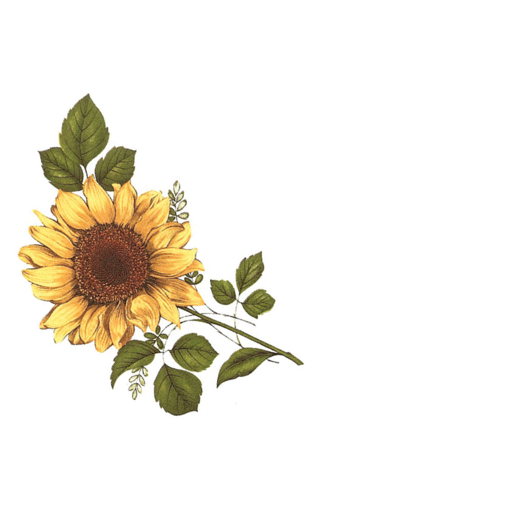 Big Honeycomb Base Sunflower Decal
