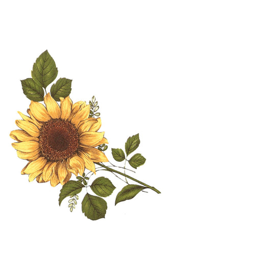 Big Honeycomb Base Sunflower Decal