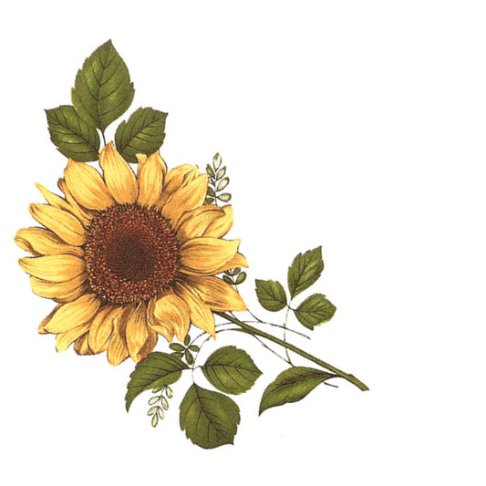 Standard Honeycomb Base Sunflower Decal