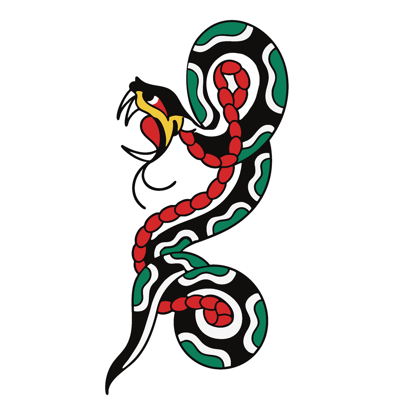 Tall Mouthpiece Inked Decal