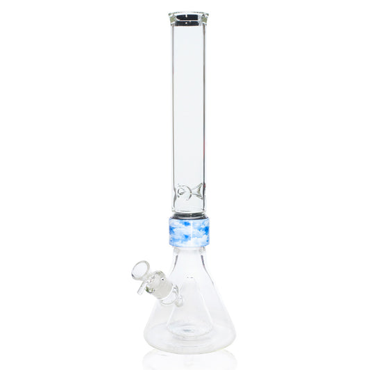 Tall Percolated Beaker Single Stack Clear Black