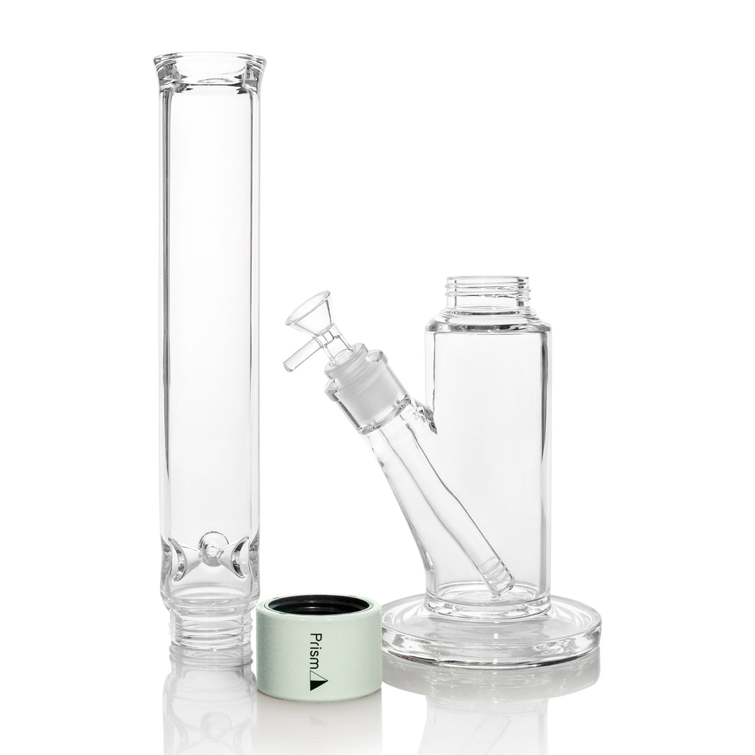 Tall Straight Tube Single Stack Black