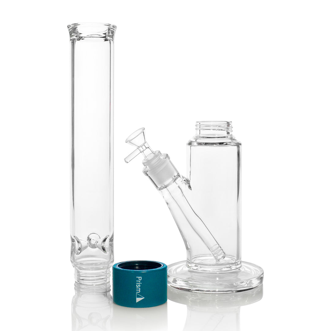 Tall Straight Tube Single Stack Black