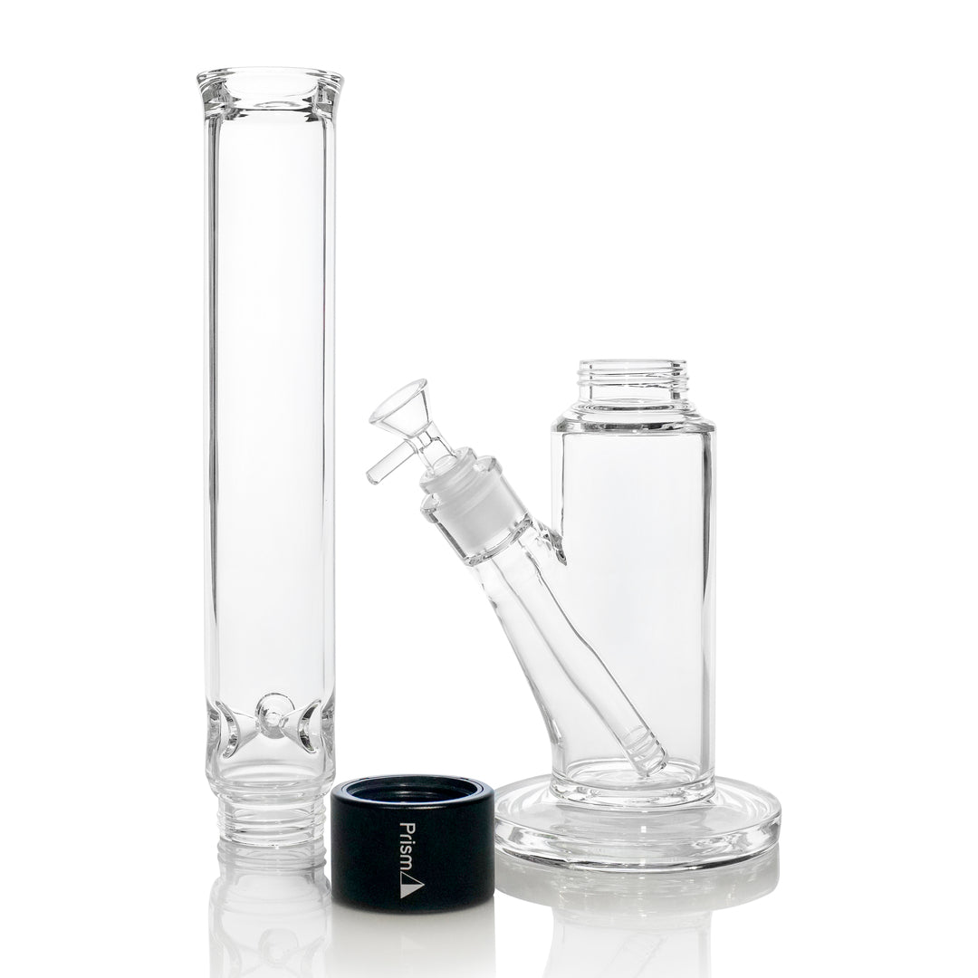 Tall Straight Tube Single Stack Black