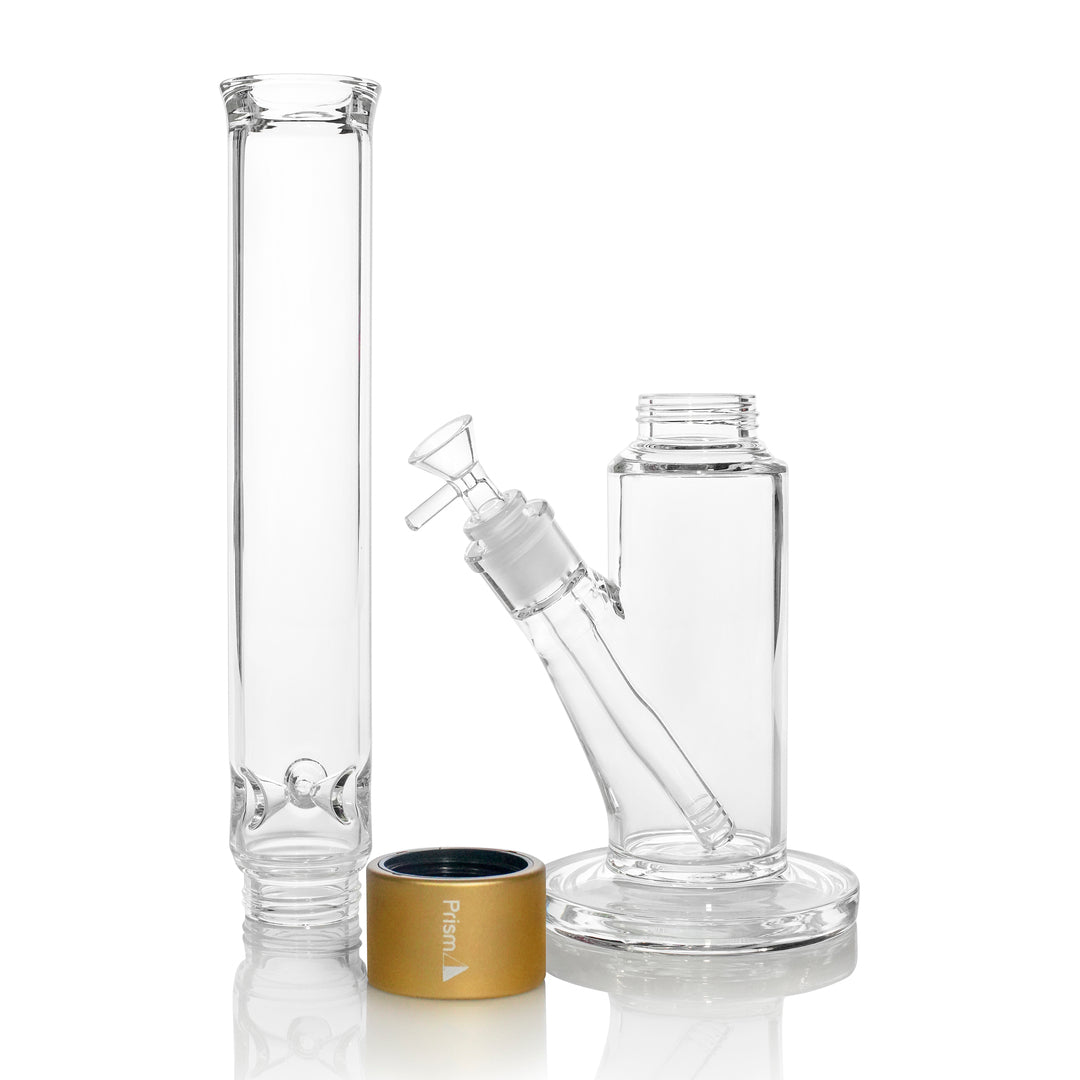 Tall Straight Tube Single Stack Black