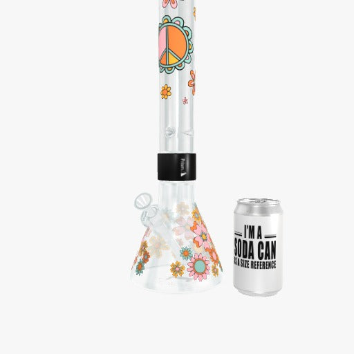 Flower Power Tall Beaker