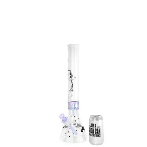 White Spaced Out Beaker Single Stack