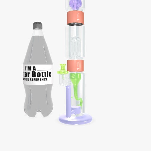 Color Percolated Beaker Double Stack