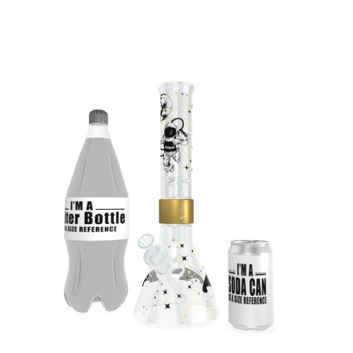 White Spaced Out Beaker Single Stack