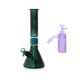 Jane West Essential Bundle: Grape Jolly Rancher 45° ash catcher and Teal Jane West beaker bong
