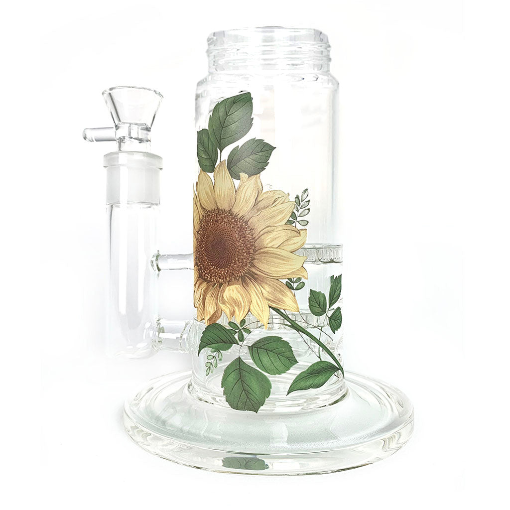 Prism Waterpipes | Custom Bong | Halo Sunflower Big Honeycomb Base